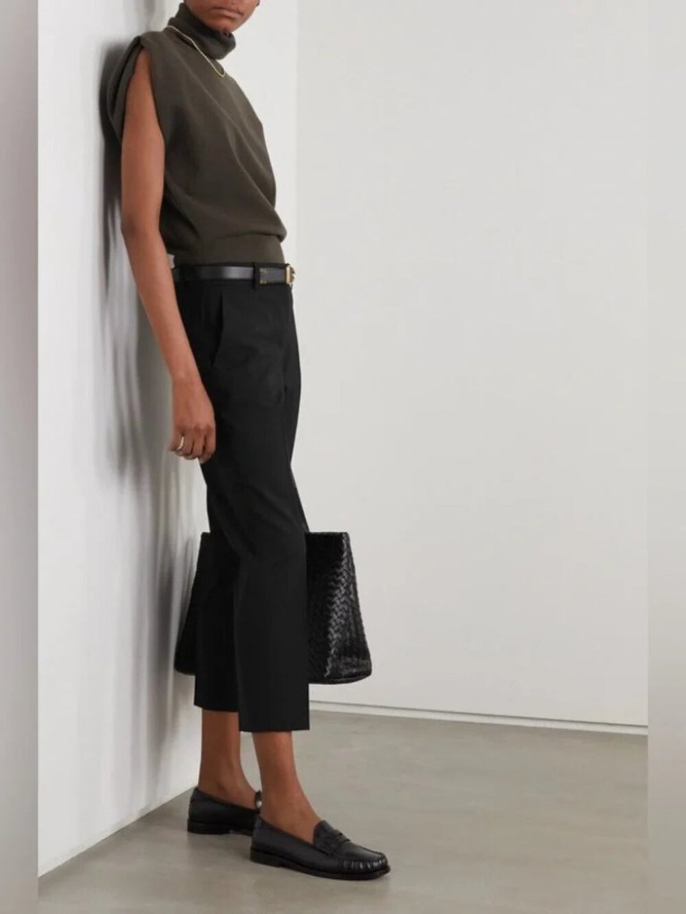 Theory Stretch Wool Pants | Cropped Trousers